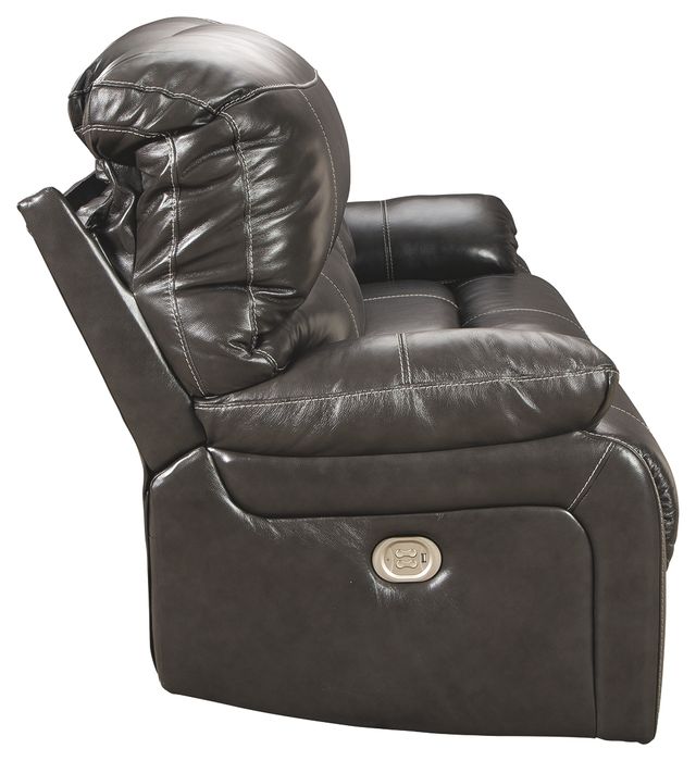 Signature Design by Ashley® Hallstrung Gray Reclining Power Sofa-3