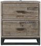 Jofran Inc. East Hampton 4-Piece Distressed Gray King Panel Bedroom Set-4
