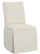 Fairfield® Customizable Entree Dining Concave Short Back Skirted Dining Chair with Tobacco Legs-0