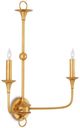 Currey & Company Nottaway Contemporary Gold Leaf Large Wall Sconce-0