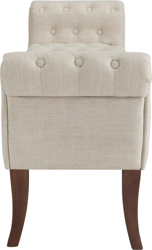Linon Mary Dark Espresso/Natural Bench-3
