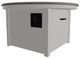 Telescope Casual 3F4Y Boardwalk Rustic Top Aluminum 42" Outdoor Fire Table with Warm Gray Base-1
