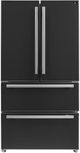 FORNO® Espresso Moena 36" 19.2 Cu. Ft. Black French Door Refrigerator-1