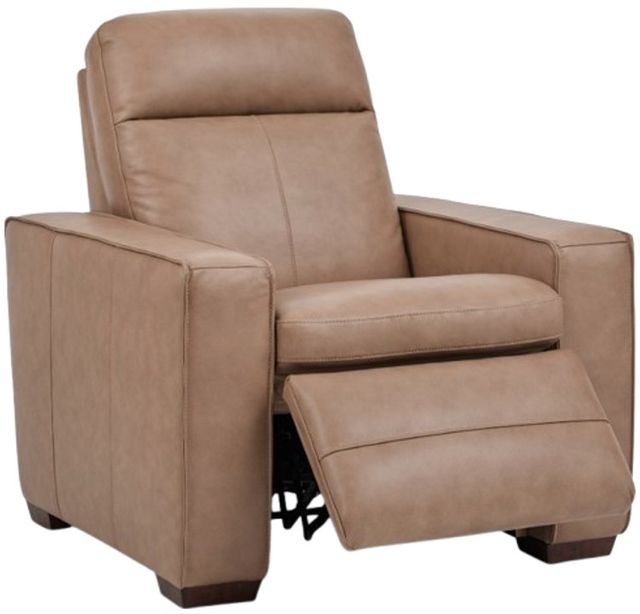 Flexsteel® Dutch Desert Tan Leather Power Recliner with Power Headrest and Lumbar-1