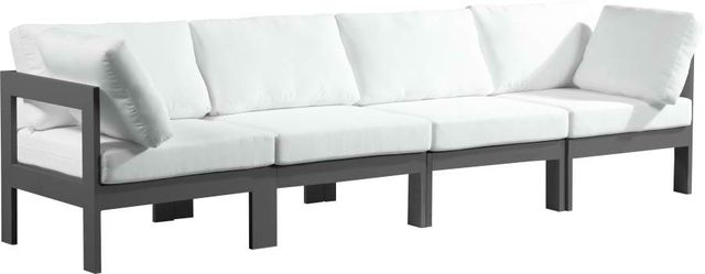 Meridian Furniture Nizuc White Outdoor Patio Modular Sofa-0