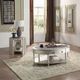 ACME Furniture Kasa Gray Coffee Table with Champagne Base-1