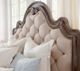 American Woodcrafters 1575 Genoa Beige Complete Tufted Upholstered Queen Bed-1