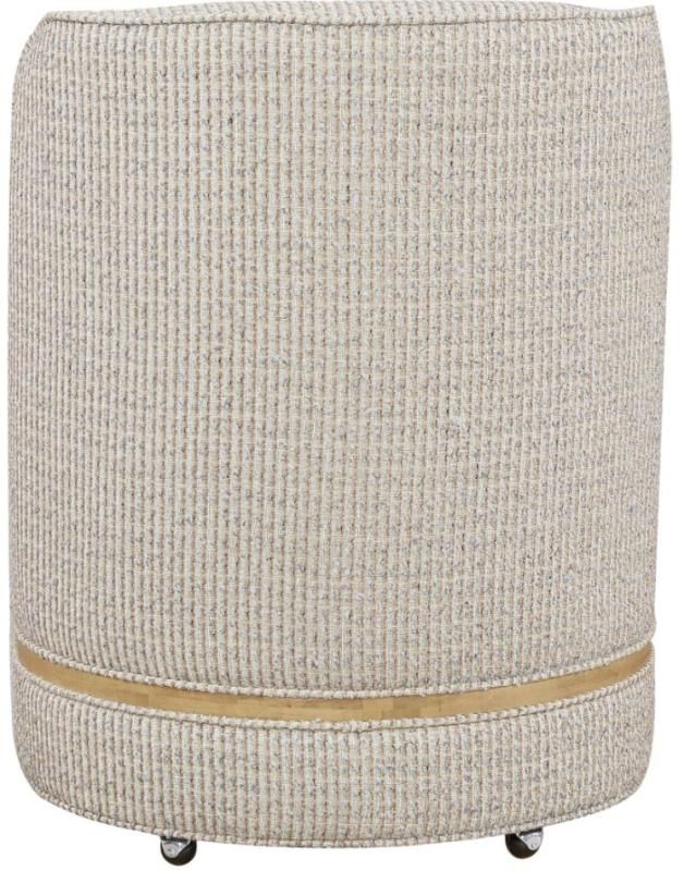 Bernards Tapestry Beige Upholstered Caster Chair-3