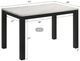 Crown Mark Resia Marble Top Dining Table with Black Base-2
