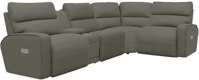 La-Z-Boy® Maddox Dove Gray Reclining Sectional with Custom Layout Options-0