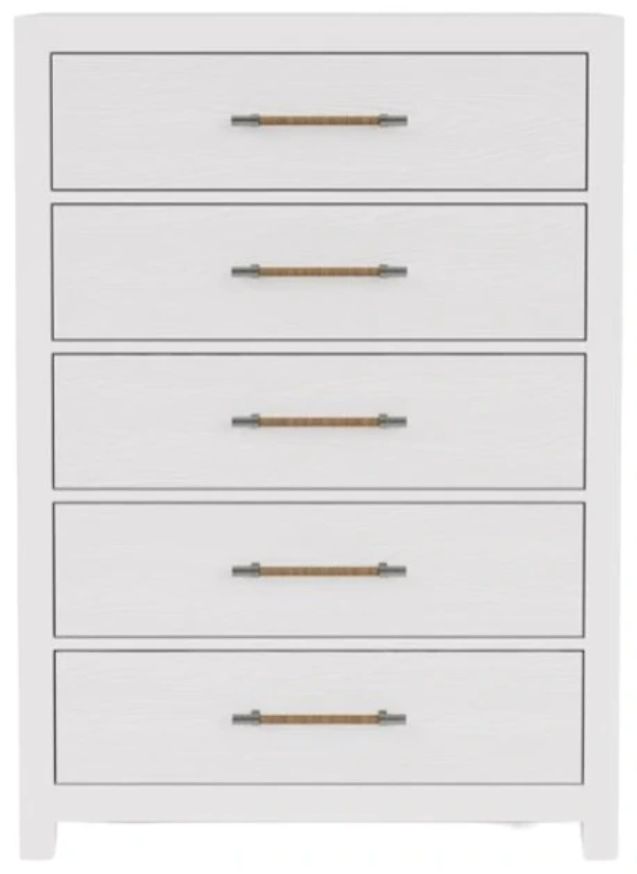 Riverside Furniture Rosalie White Caps 5-Drawer Chest-2