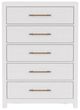 Riverside Furniture Rosalie White Caps 5-Drawer Chest-2
