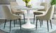 Elements International Celeste 5-Piece Cream/White Round Dining Set-0
