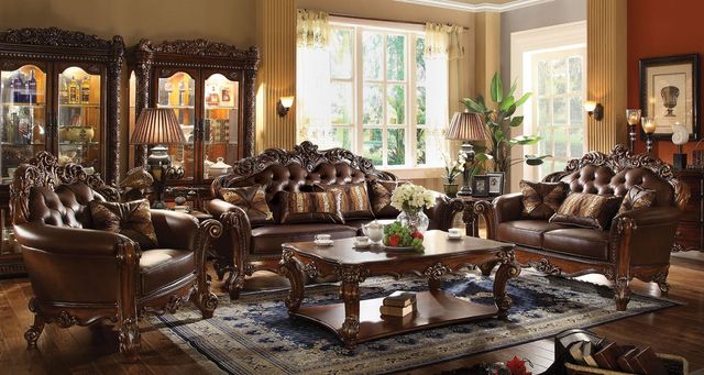 ACME Furniture Vendome Brown/Cherry Sofa-1