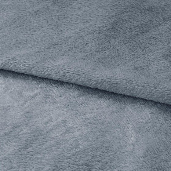 Olliix by Clean Spaces Blue Twin Antimicrobial Plush Blanket-1