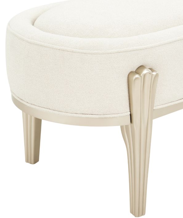 Michael Amini® Camellia Field Caramel Bench-4