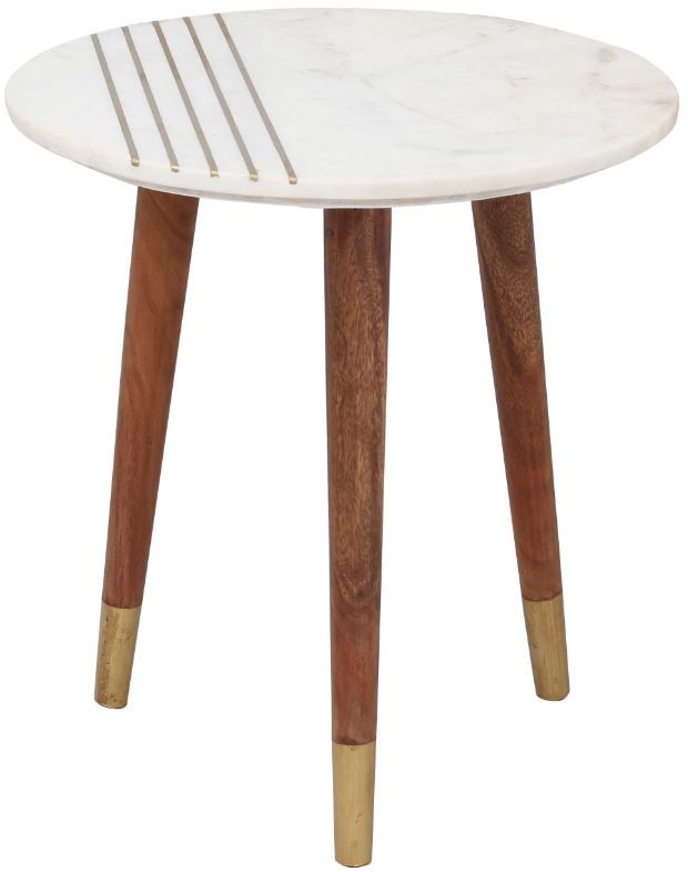 Steve Silver Co. Terrace 2-Piece White Nesting Table with Natural Base-1