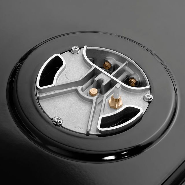 ZLINE Classic Autograph Edition 48" Satin Stainless Steel Gas Rangetop with Champagne Bronze Accents-3