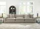 Benchcraft® Maxton Heights 3-Piece Pebble Sectional Sofa-1