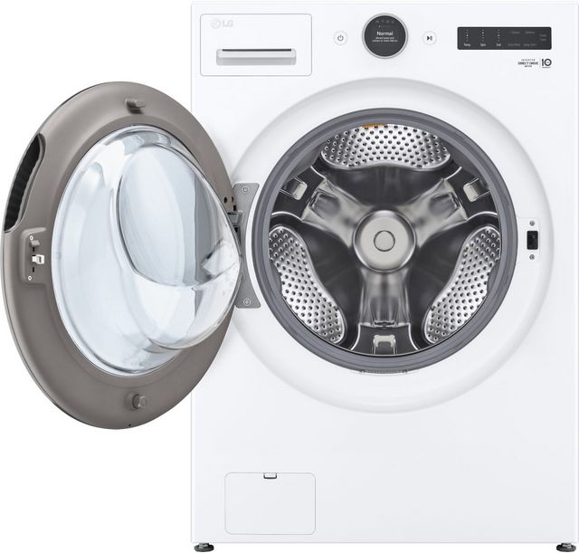 LG White Front Load Laundry Pair-7