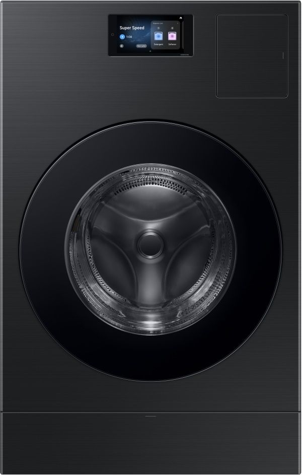 Samsung F900 Series Bespoke 5.3 Cu. Ft. Brushed Black AI Laundry Combo-0