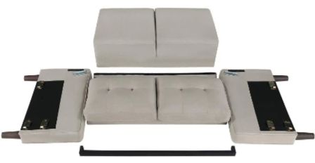 Coaster® Bowen 2-Piece Beige Track Arm Seating Set-3