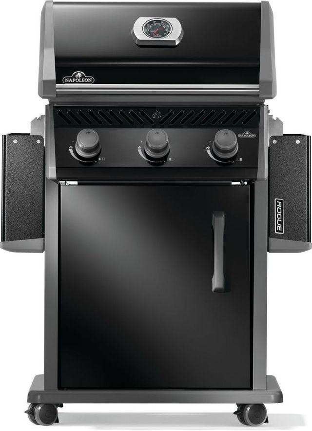 Napoleon Rogue® 425 3-Burner Black/Stainless Steel Freestanding Natural Gas Grill-2