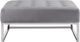TOV Furniture Nova Grey Velvet Ottoman-1