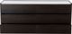 Moe's Home Collection Ashcroft Dark Grey Dresser with White Marble Top-3