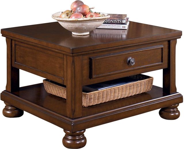 Signature Design by Ashley® Porter 3-Piece Rustic Brown Living Room Table Set-3