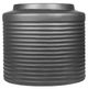 A & B Home Black Ridged Cement Planter-1