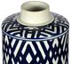 A & B Home Carlyle Blue/White Lidded Jar-5