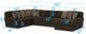iAmerica Hercules Chocolate 3 Piece Sectional-2
