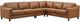 Hydeline® Bella 4-Piece Cognac Brown Sectional-0