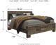 Benchcraft® Derekson Multi Gray King Panel Bed-1