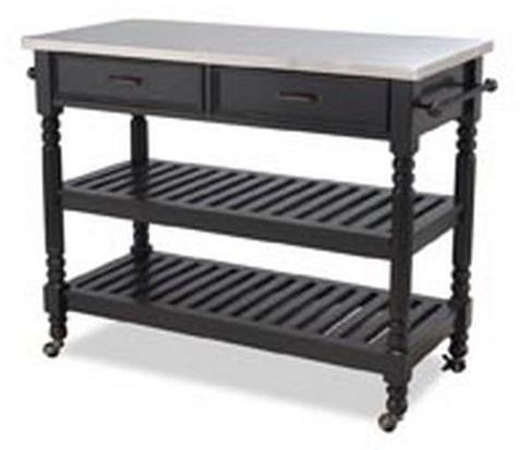 homestyles® General Line Black Kitchen Cart-0