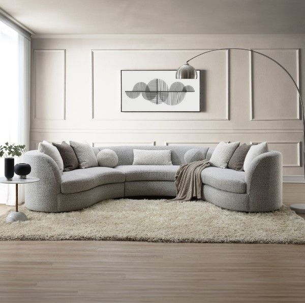 ACME Furniture Ivria 3-Piece Gray Sectional-1