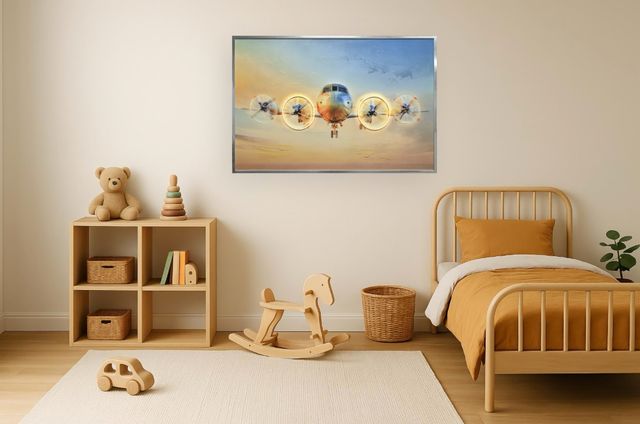 Classy Living Luminous Aviation Glow LED in Frame Wall Art-1