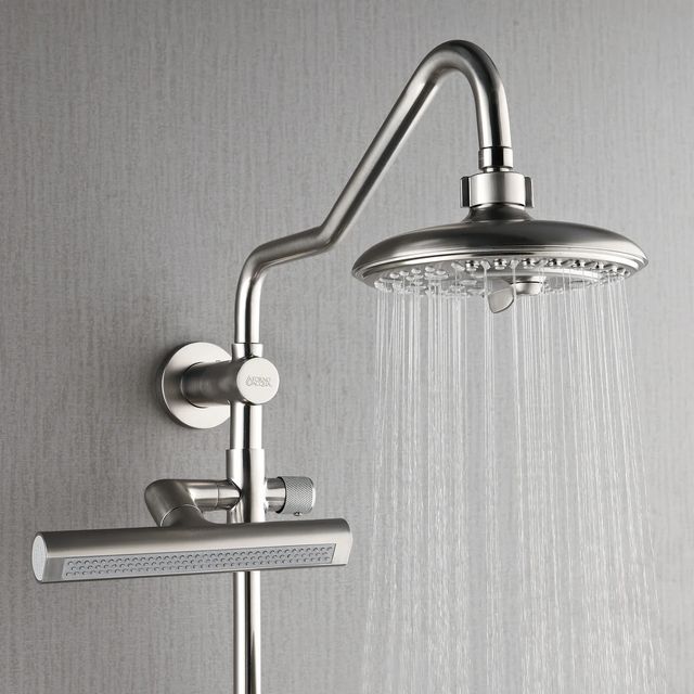 Forno Acqua AcquaFALL Brushed Nickel Retrofit Shower System 1.8 GPM-2