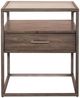 Liberty Furniture Jamestown Glass Top End Table with Tobacco Base-2