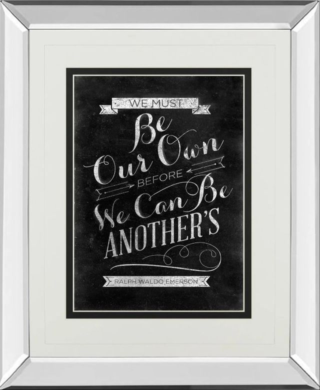 Classy Art Be Our Own by Sd Graphic Mirror Framed Wall Art-0