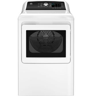 GE® 7.4 Cu. Ft. White Front Load Electric Dryer with Up To 120 ft. Venting and Sensor Dry