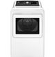 GE® 7.4 Cu. Ft. White Front Load Electric Dryer with Up To 120 ft. Venting and Sensor Dry-0