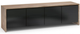 Salamander Designs® Chameleon Barcelona 245 Black Glass Speaker Integrated Cabinet-0