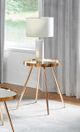 Coaster® Kaelyn Mirror Top End Table with Gold Tapered Legs-1