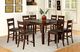 Furniture of America® Dickinson II 7-Piece Dark Cherry Counter Height Dinner Table Set-0