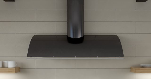 Zephyr Cheng Limited Edition Okeanito 36" Black Mirror Stainless Steel Wall Hood-0