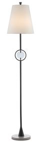Currey & Company Privateer Blacksmith/Polished Concrete Floor Lamp-0