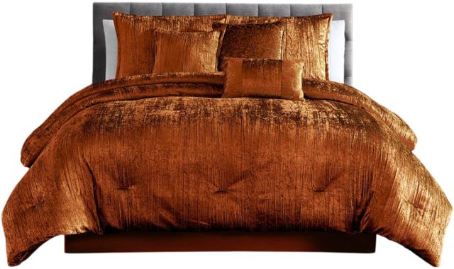 Hallmart Collectibles Taos Spice 7-Piece Queen Comforter Set-0