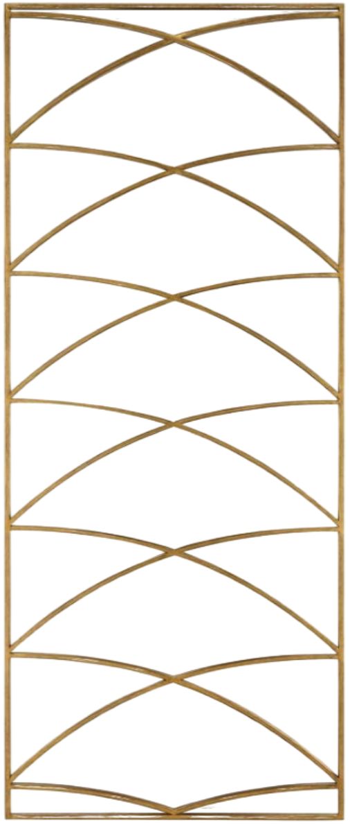 Uttermost® Crossed Up Gold Full Length Mirror-0